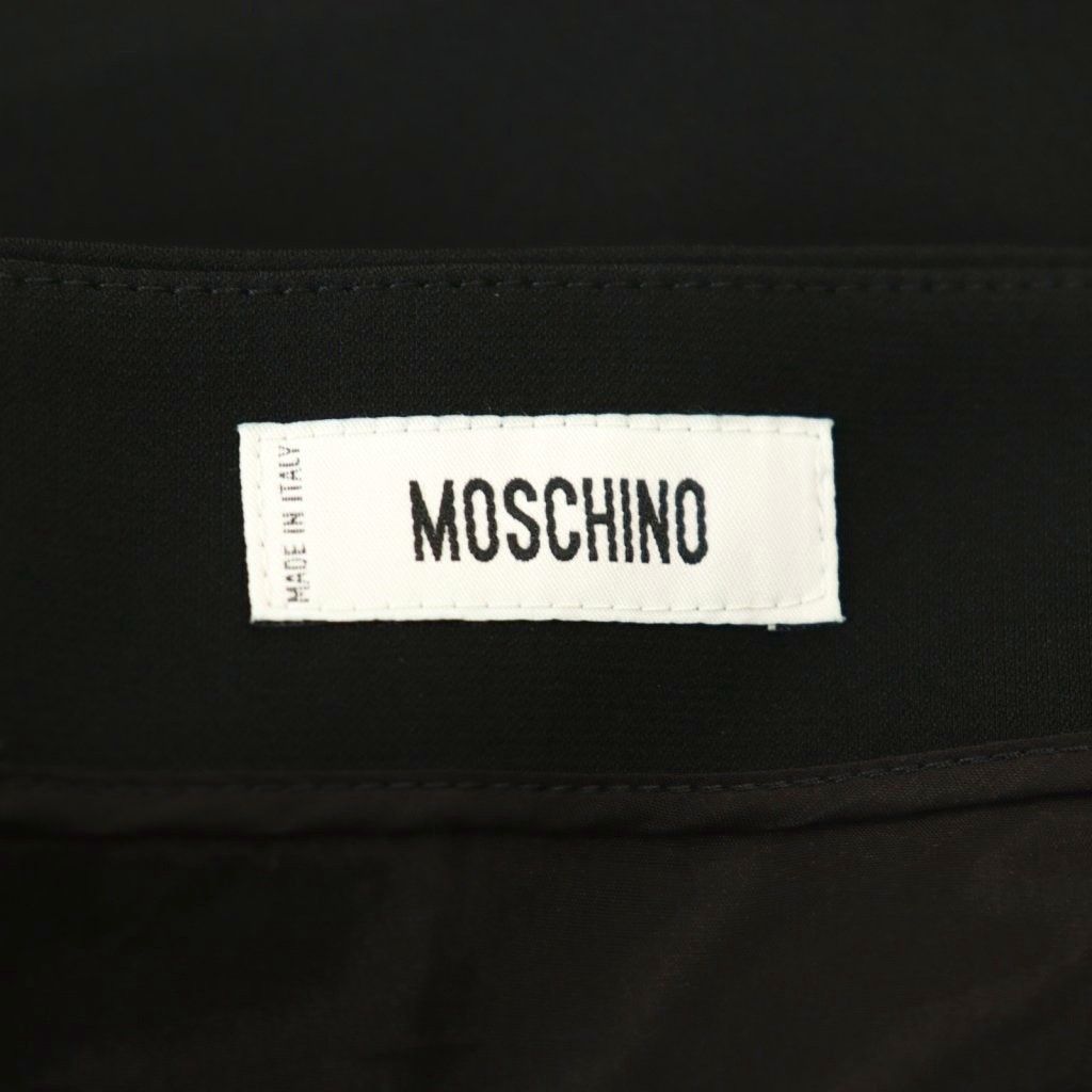 モスキーノ MOSCHINO ロングスカート セミフレア I42 黒 /NR □GY57
