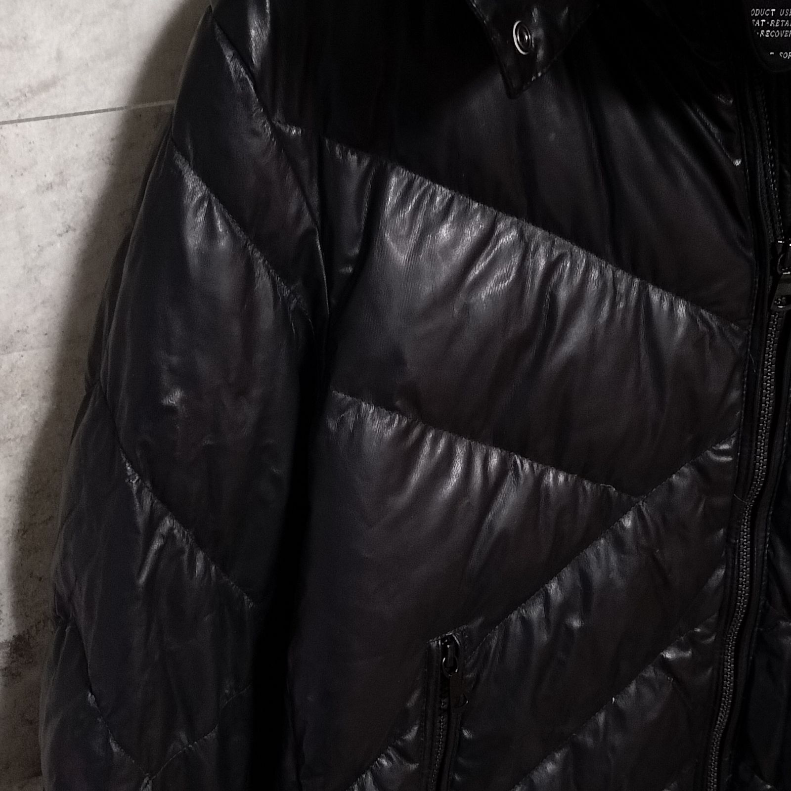 OLD UNIQLO 3way ファー付き ダウンジャケット XLサイズ ブラック 黒色 