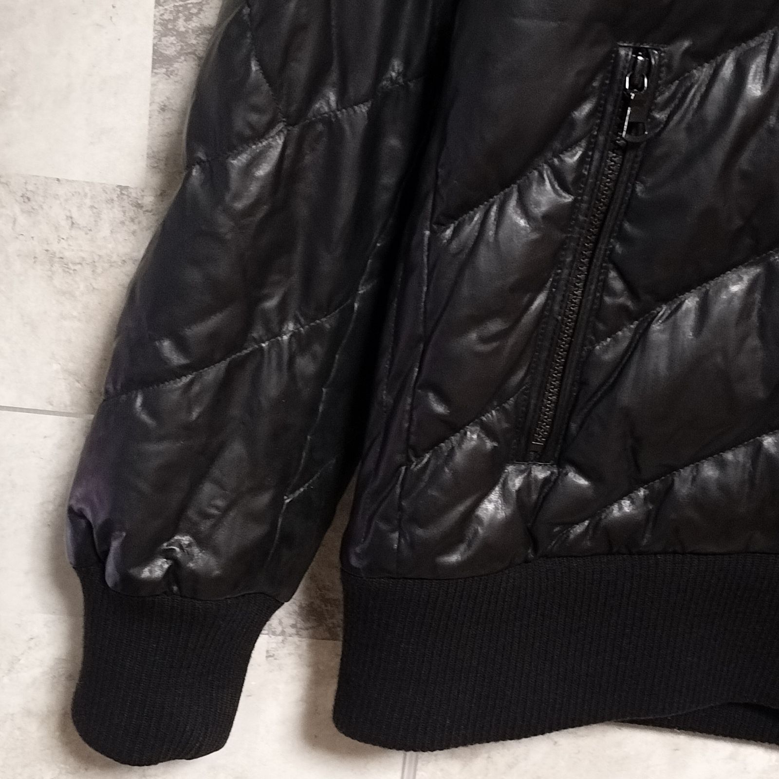 OLD UNIQLO 3way ファー付き ダウンジャケット XLサイズ ブラック 黒色 