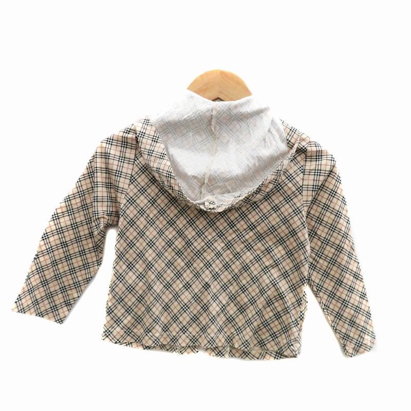 バーバリーロンドン✨ジャケット　長袖　表地麻100%　一部ノバチェック　LL バーバリー ロンドン BURBERRY LONDON ジャケット パーカー ミドル丈