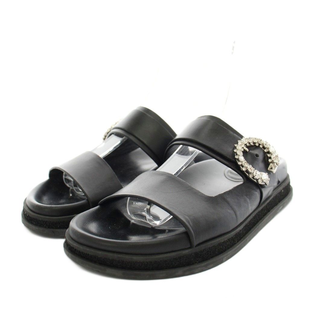 ジミーチュウ JIMMY CHOO マルガフラット MARGA FLAT サンダル レザー