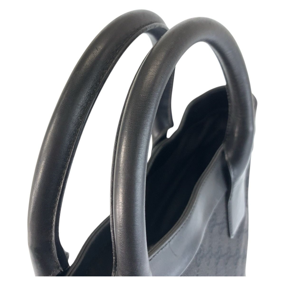 美品 GUCCI グッチ ブラック 黒 GGキャンバス/レザー 33889 トート