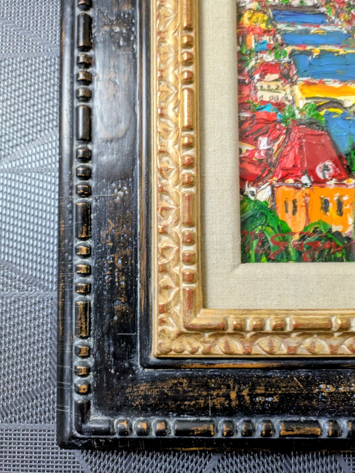 真作オリジナル原画 鈴木マサハル作 希少フィレンツェ 油彩【FIRENZE