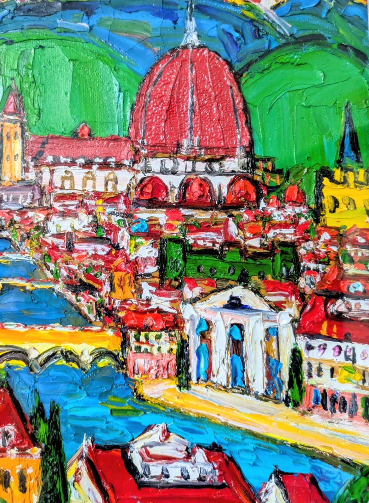 鈴木マサハル、「フィレンツェ」、希少画集の額装画、人気作品 鈴木マサハル、「フィレンツェ」、希少画集の額装画、人気作品 - メルカリ