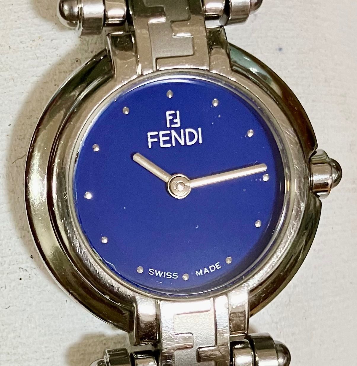 ☆稼働品☆FENDI フェンディ☆750L☆ブルー文字盤☆クオーツ
