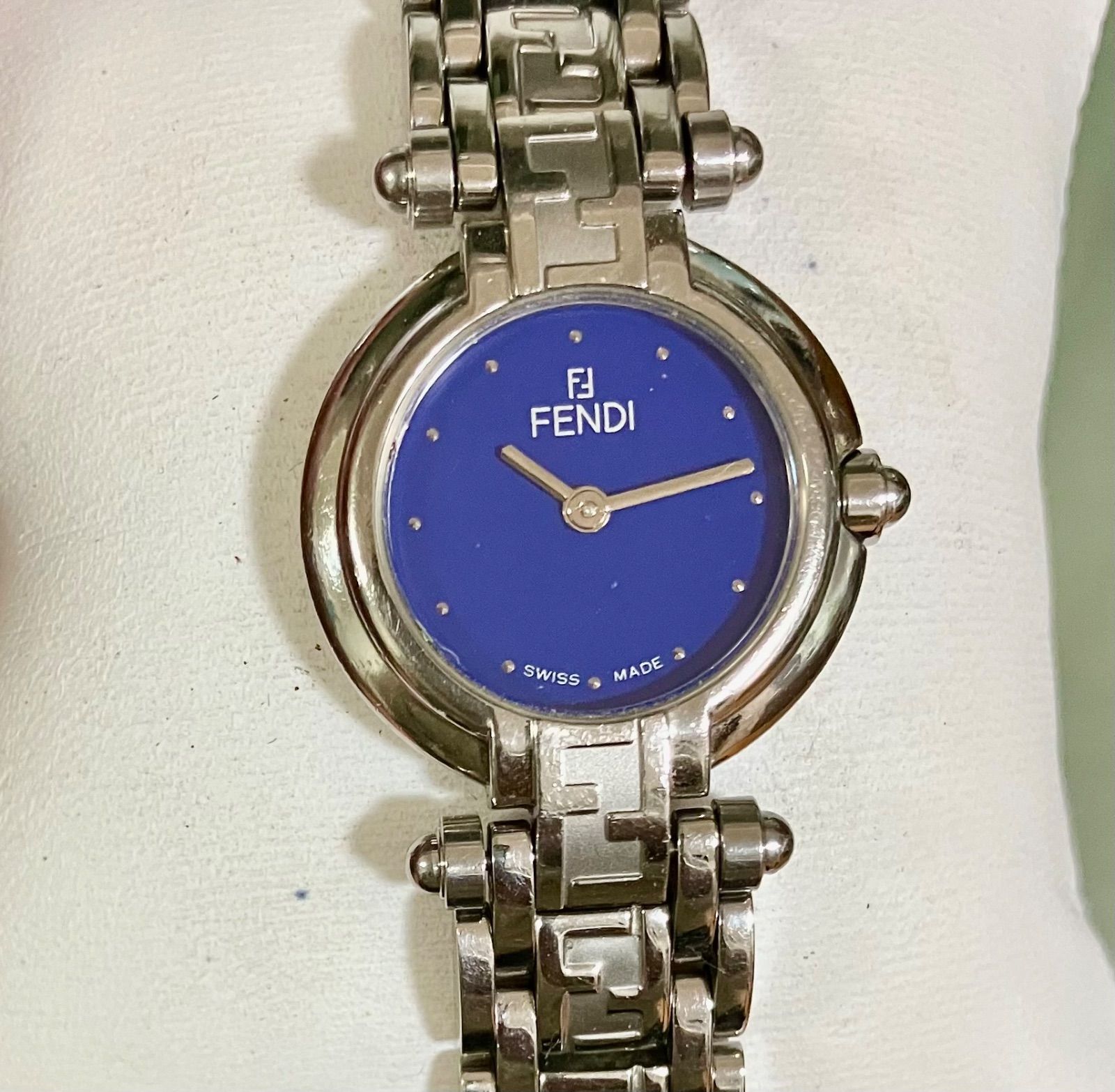 ☆稼働品☆FENDI フェンディ☆750L☆ブルー文字盤☆クオーツ