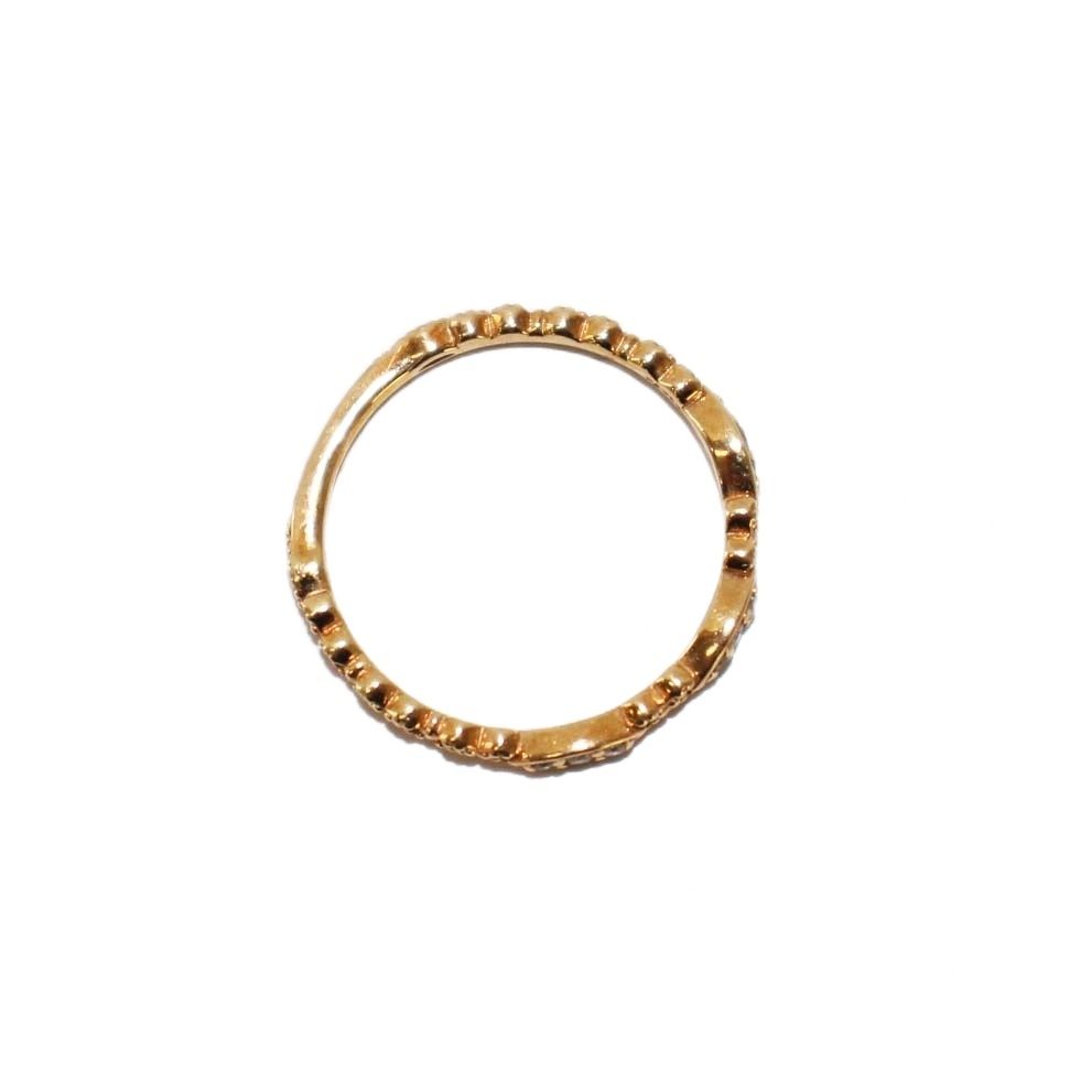 アガット agete カルムリング 指輪 ダイヤモンド K10 0.06ct 9号