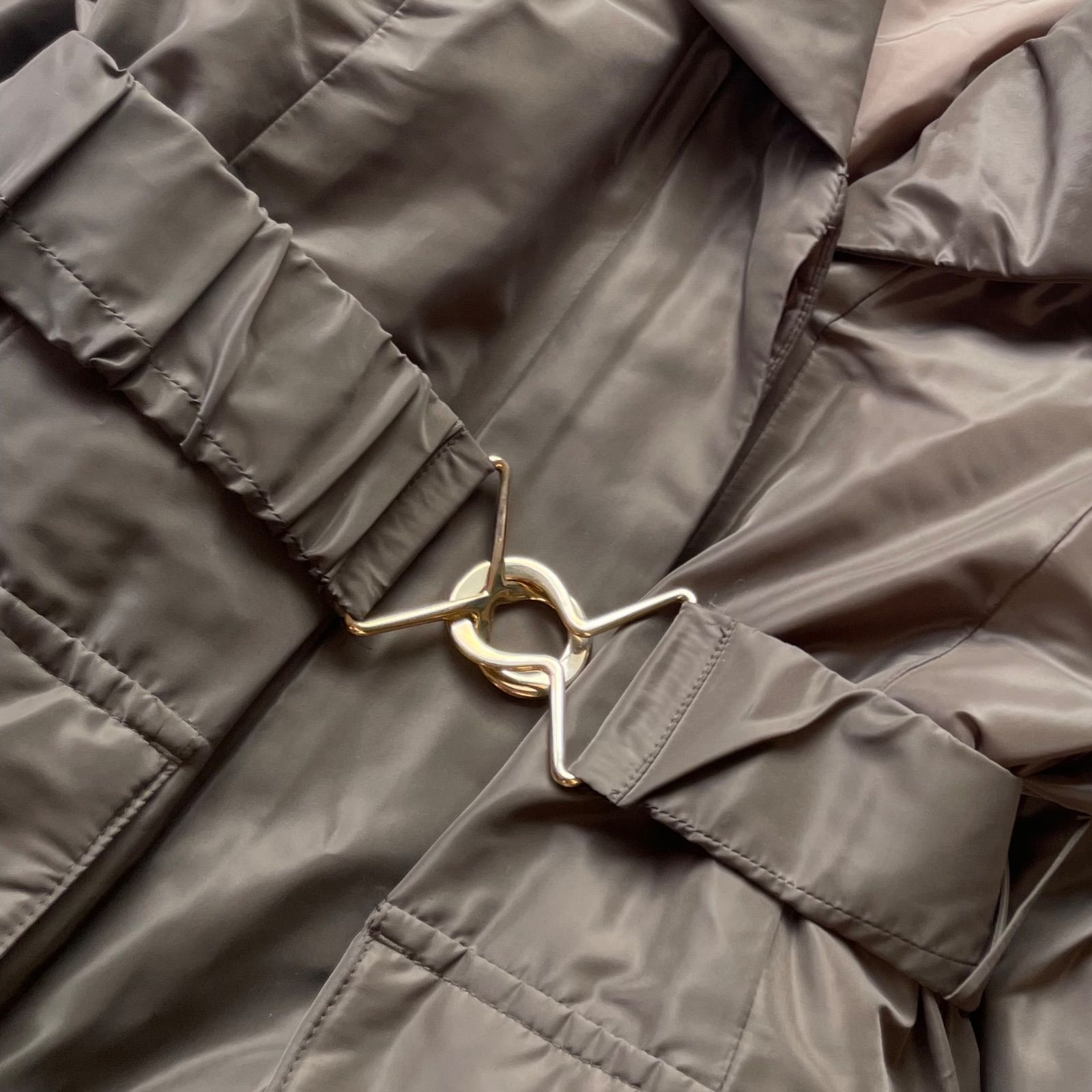 良品 ヴィヴィアンタム VIVIENNE TAM 中綿シルク100％ ショールカラー