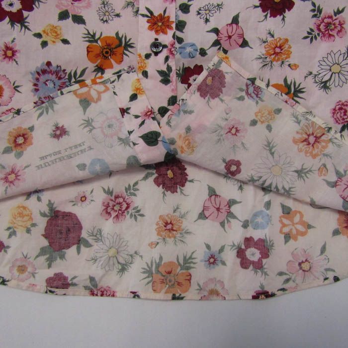 バーバリーブラックレーベル 半袖シャツ トップス 花柄 メンズ 2サイズ