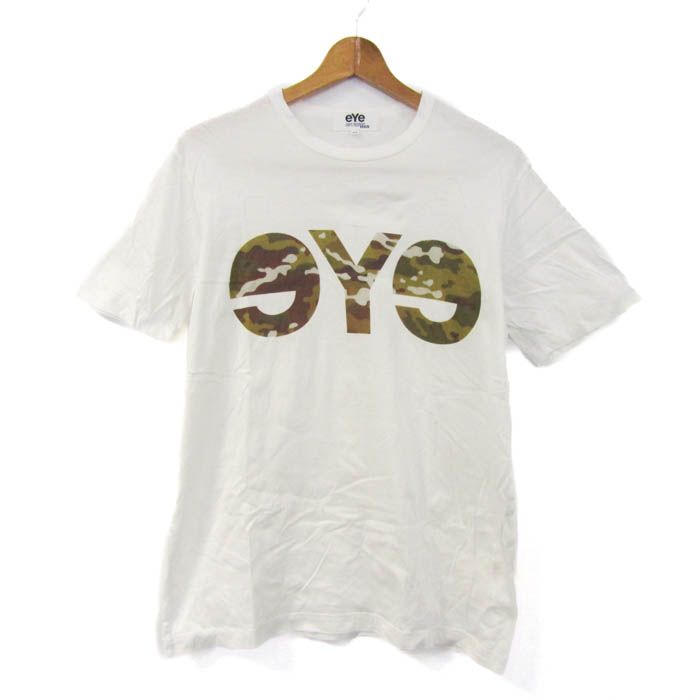 アイコムデギャルソンジュンヤワタナベマン 半袖Ｔシャツ トップス メンズ Mサイズ 白 eYe COMME des GARCONS JUNYA WATANABE MAN 【】