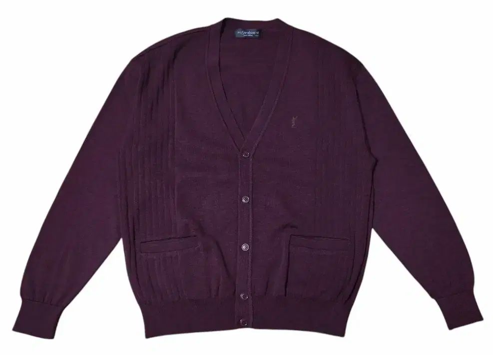 YVES SAINT LAURENT イヴ・サンローラン ウール カーディガン 100