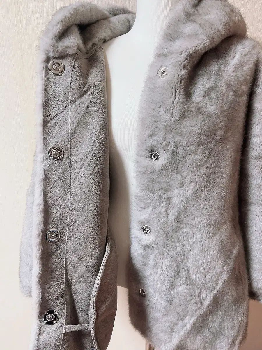 ムートン裏地 フード ファージャケット