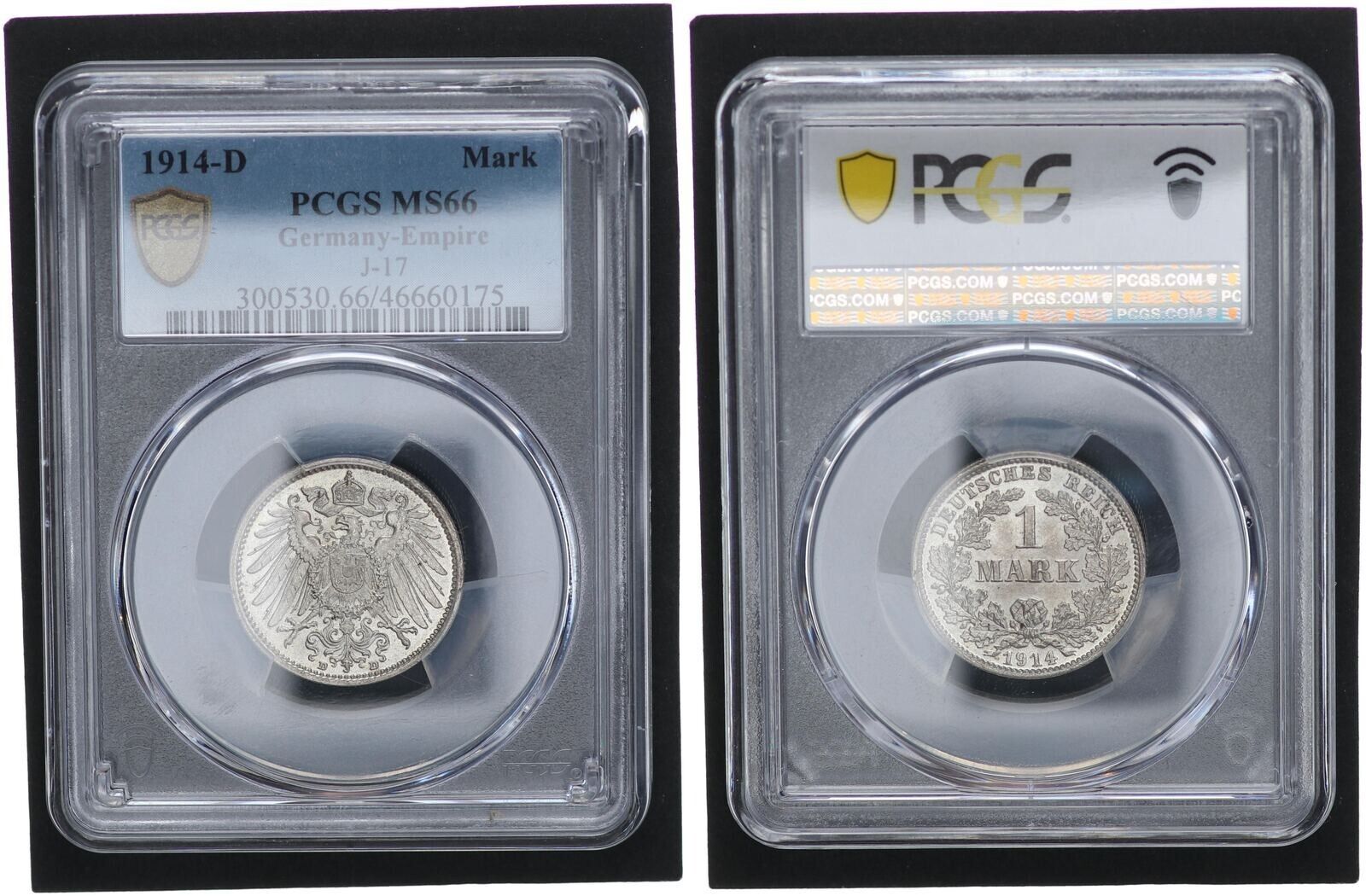 PCGS 1914 ドイツ帝国 1マルク銀貨 MS66 鑑定済 PCGS MS64』ドイツプロイセン王国5マルク銀貨(1913年)A - メルカリ