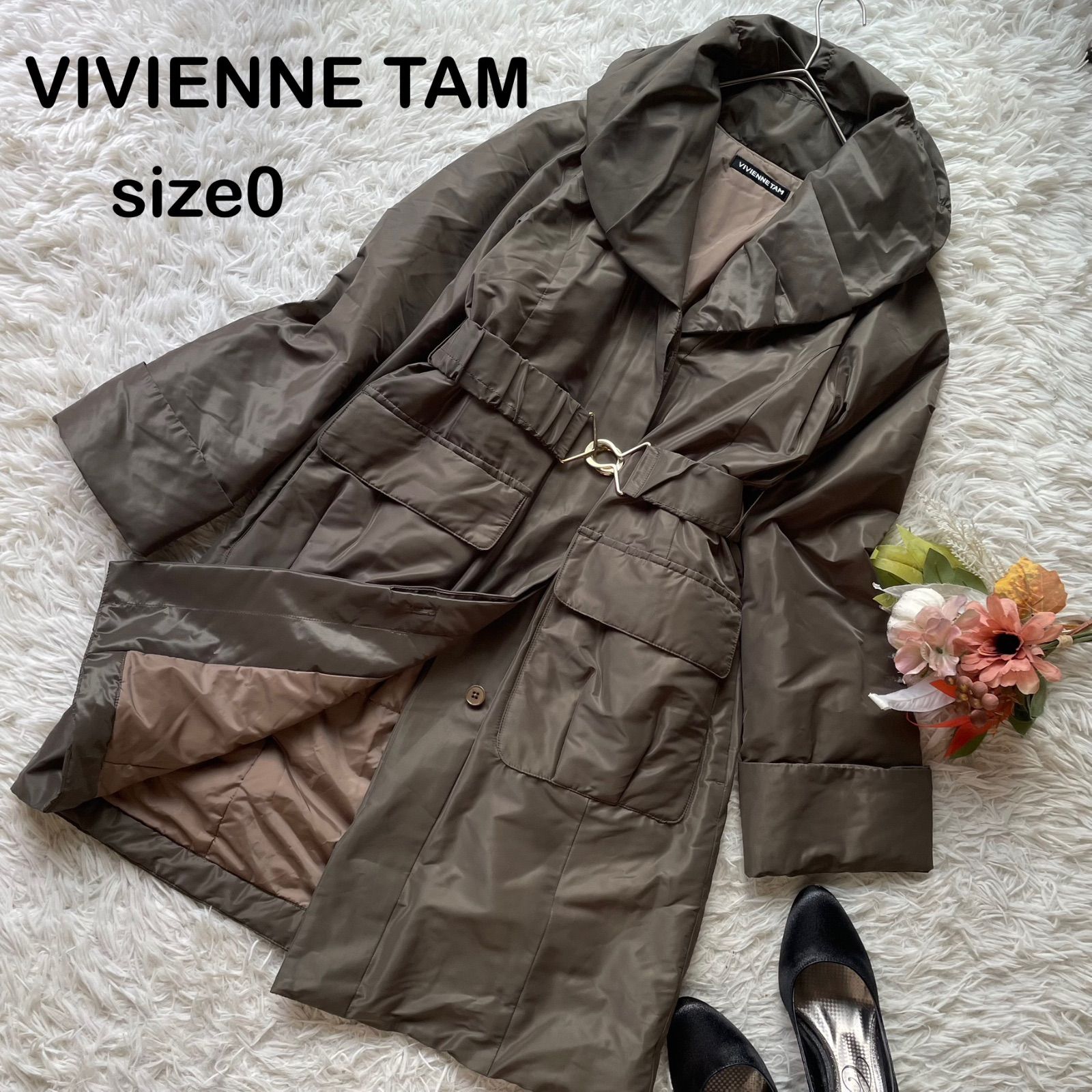 良品 ヴィヴィアンタム VIVIENNE TAM 中綿シルク100％ ショールカラー