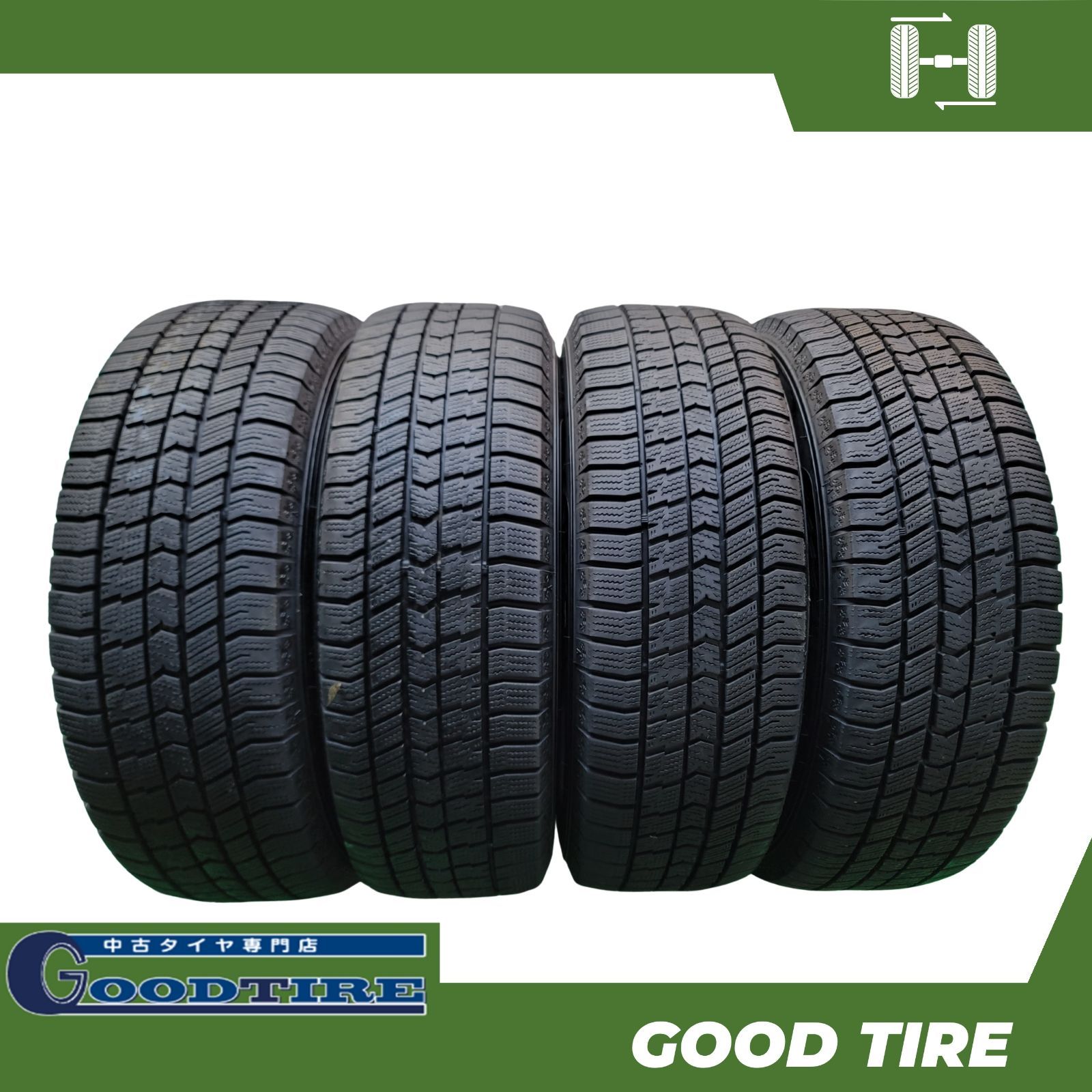 195/65R15 グッドイヤー ICENAVI8 2023年製 4本 冬用 8分山 中古タイヤ 