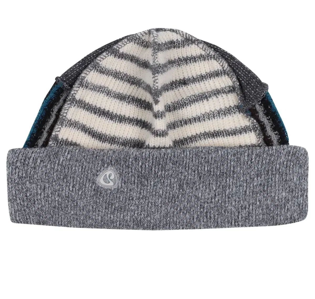 ISSEY MIYAKE イッセイミヤケ パッチワーク ビーニー グレー