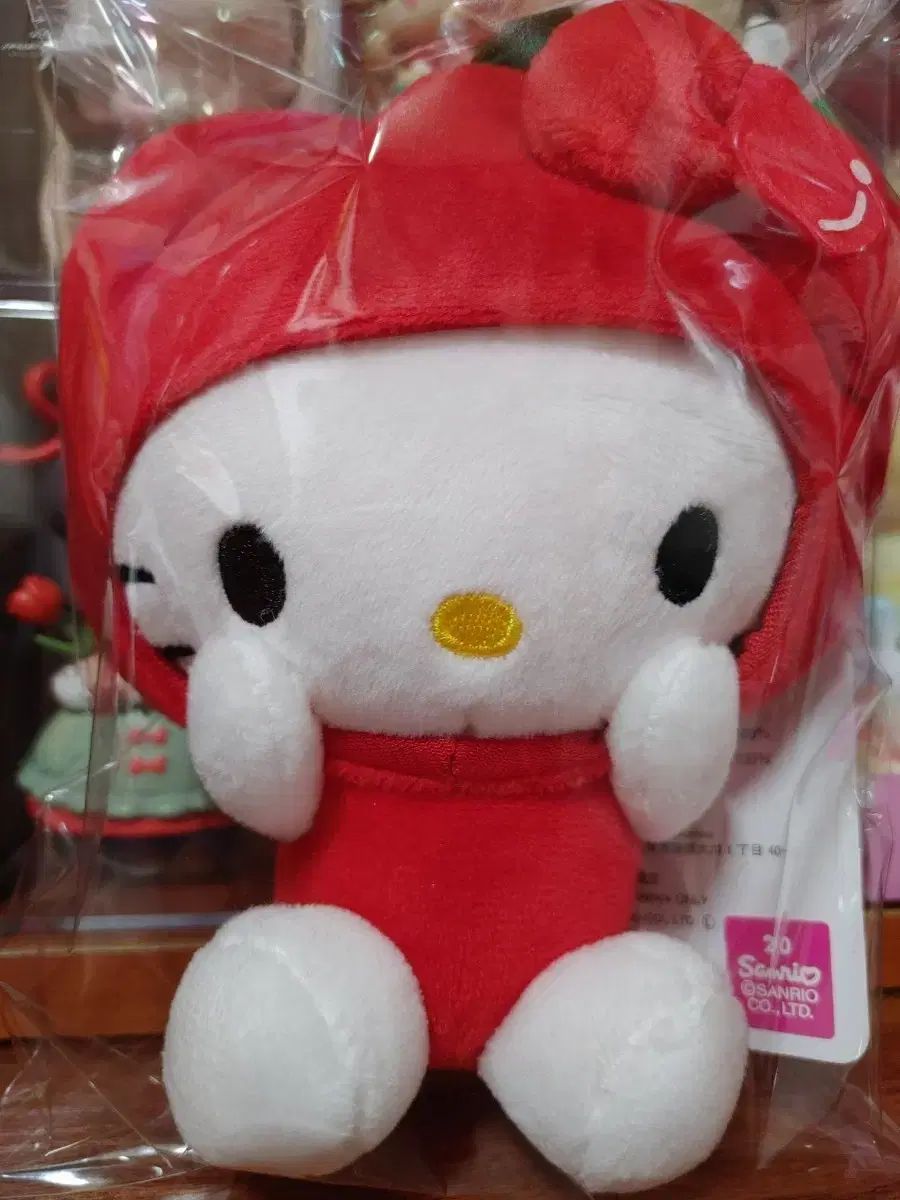 ハローキティ マスコット ぬいぐるみ りんご アベイル リンゴ アップル