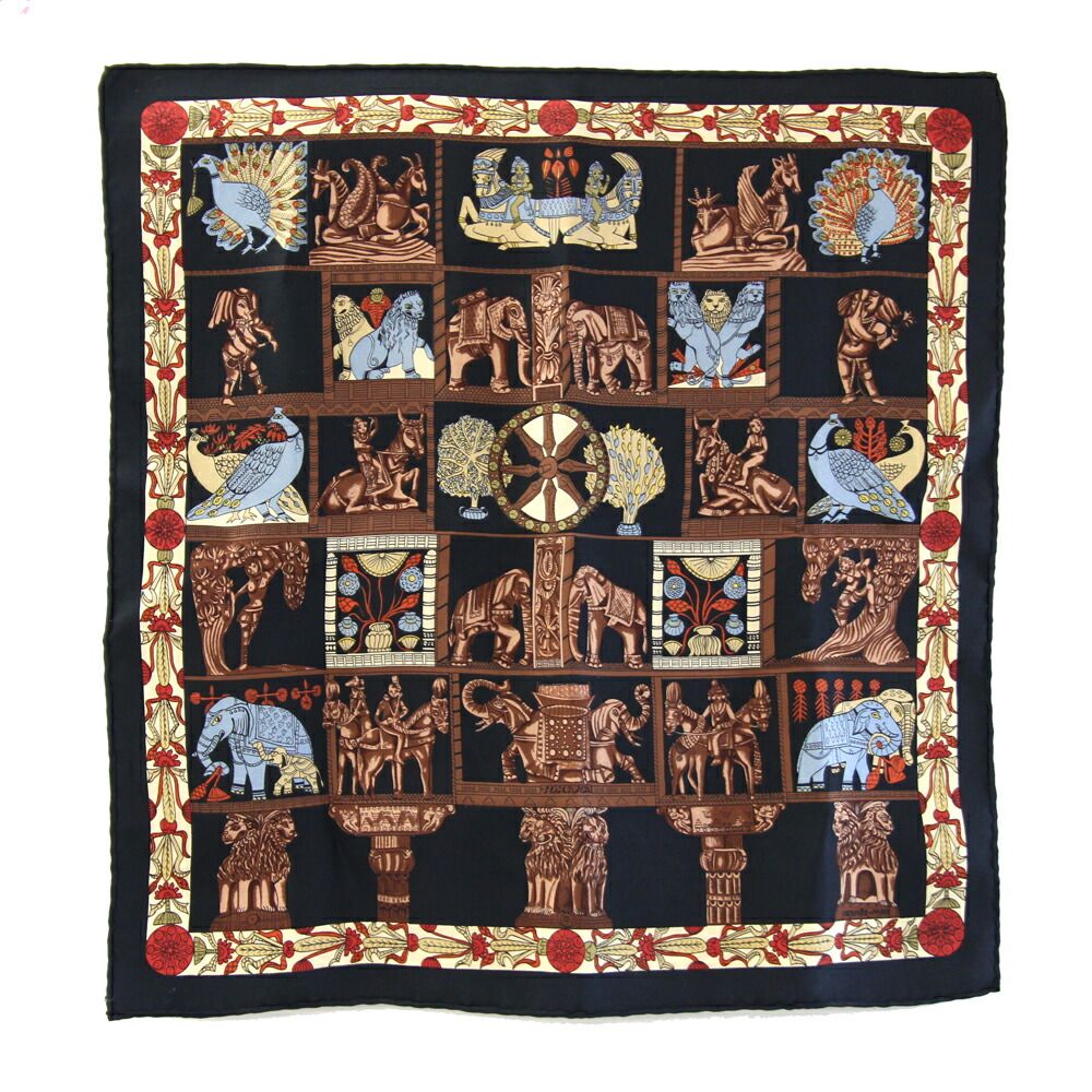 エルメス スカーフ カレ45 TORANA 塔門 中古 - メルカリ