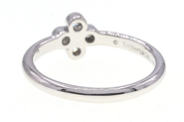 ティファニー フラワーレース 4P ダイヤ ダイヤリング Pt950 ティファニー フラワーレース 4P ダイヤ ダイヤリング Pt950