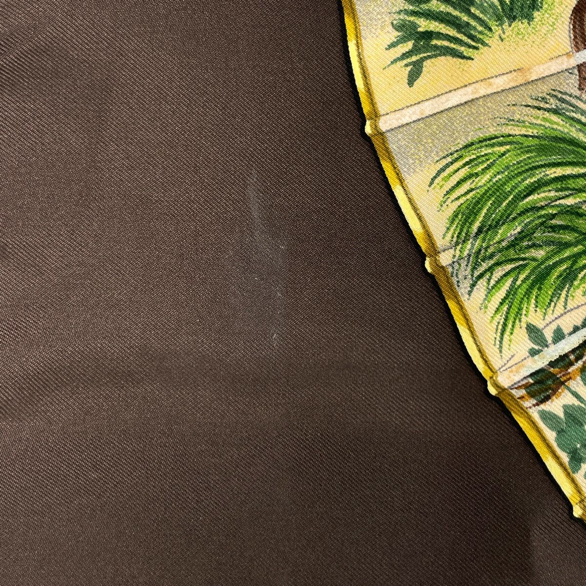 美品✨ エルメス カレ90 魅惑のそよ風 スカーフ ブラウン wigggy_care90-6