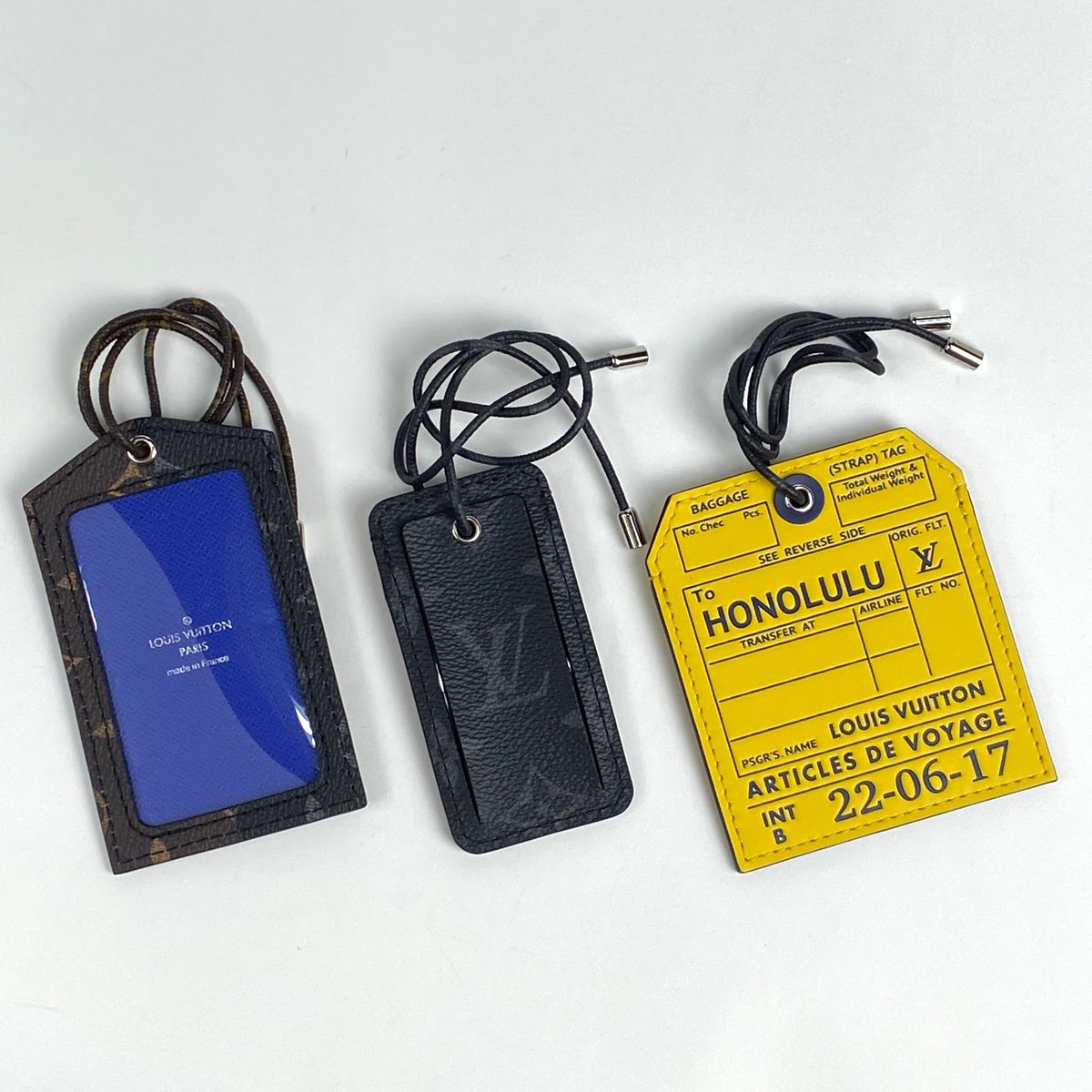 ルイ・ヴィトン Louis Vuitton ポルト アドレス ネームタグ 3点セット