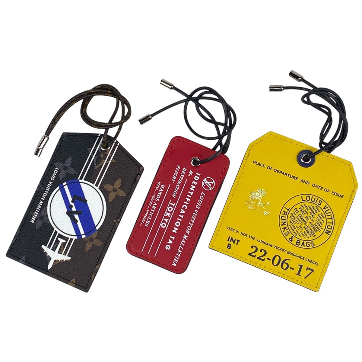 ルイ・ヴィトン Louis Vuitton ポルト アドレス ネームタグ 3点セット