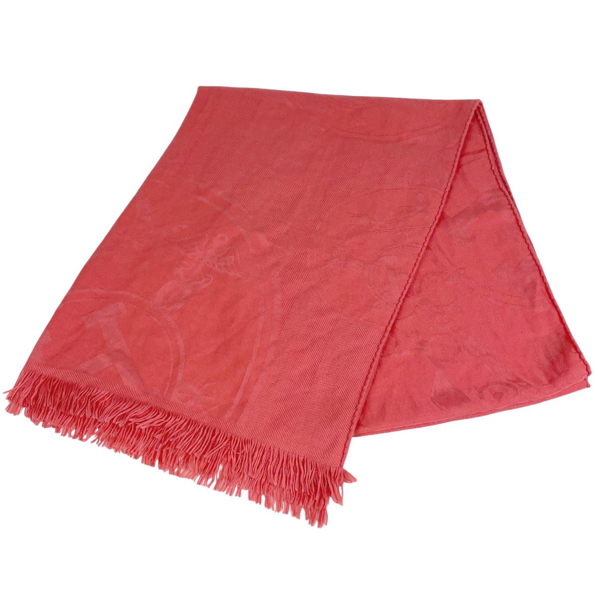 エルメス HERMES ロゴ ストール 大判 Hロゴ ストール カシミヤ シルク