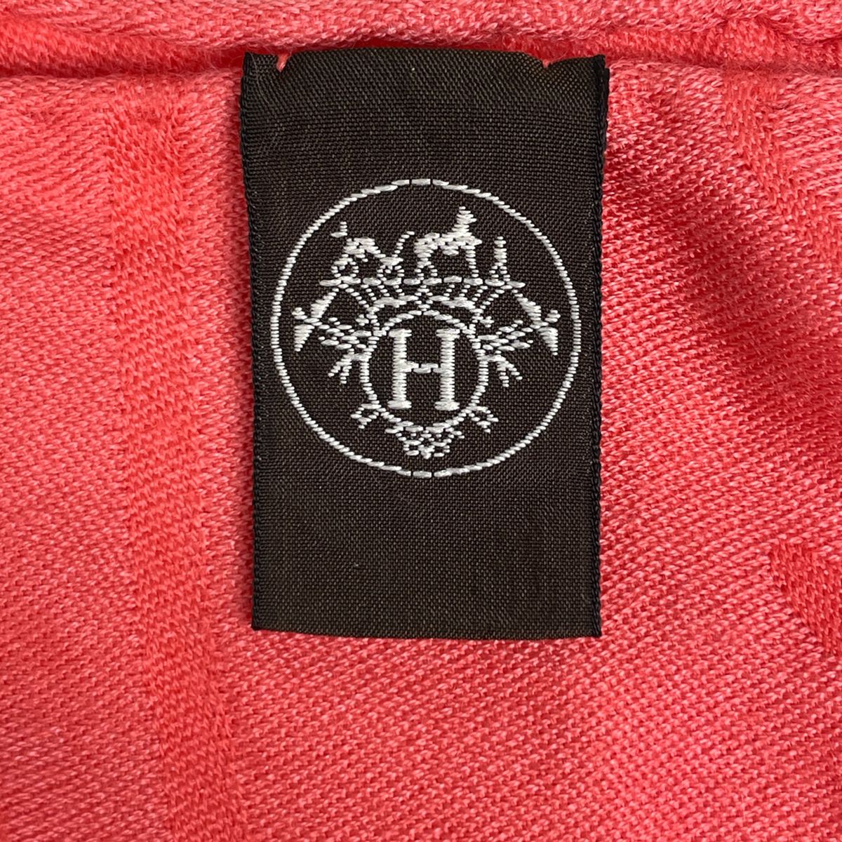 エルメス HERMES ロゴ ストール 大判 Hロゴ ストール カシミヤ シルク