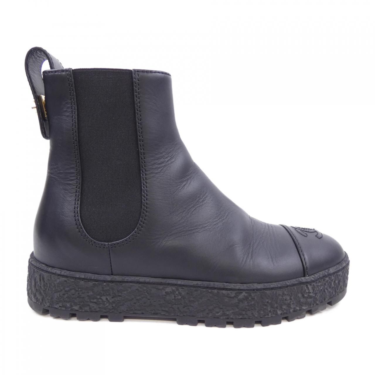 シャネル CHANEL アンクルブーツ ターンロック ブーツ