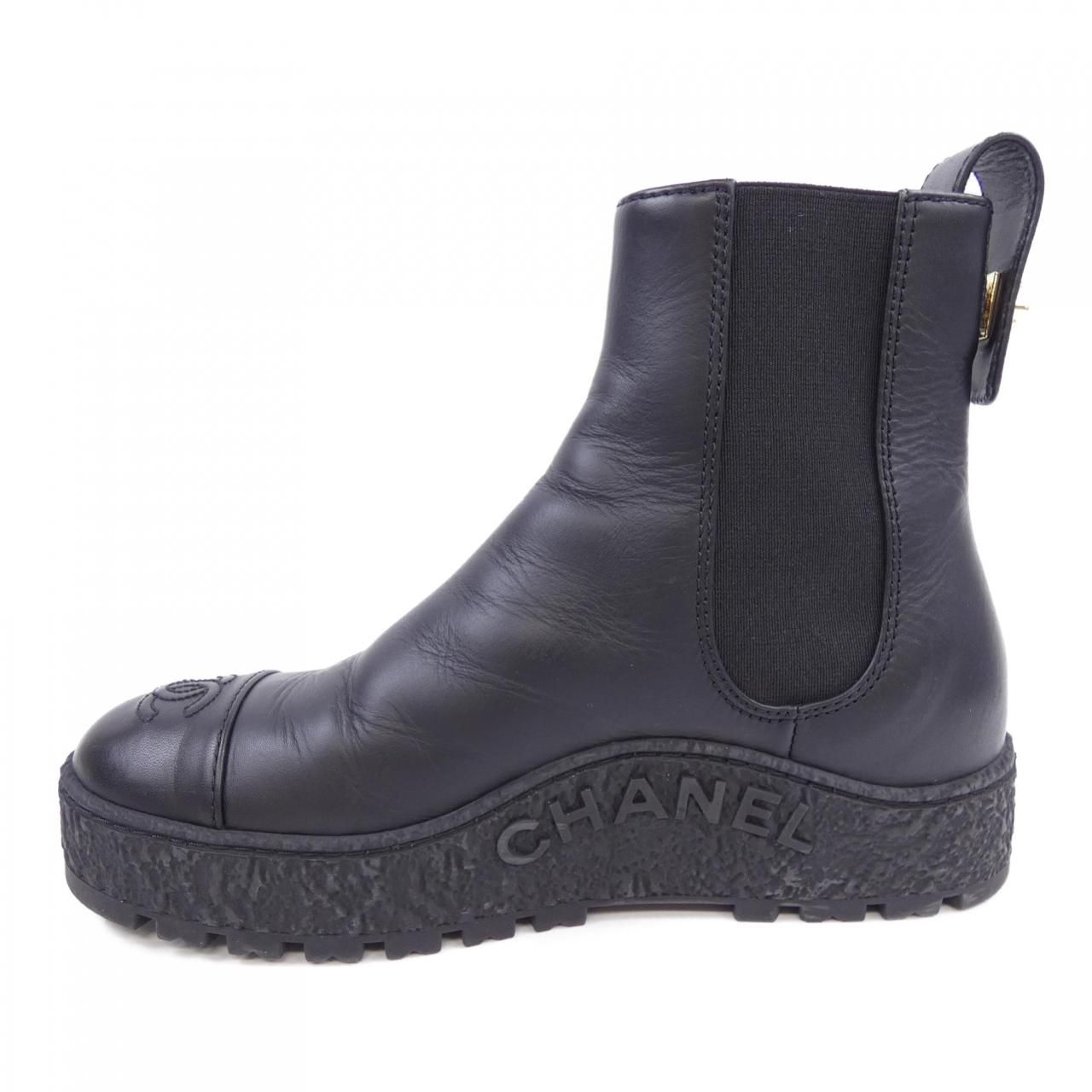 シャネル CHANEL アンクルブーツ ターンロック ブーツ