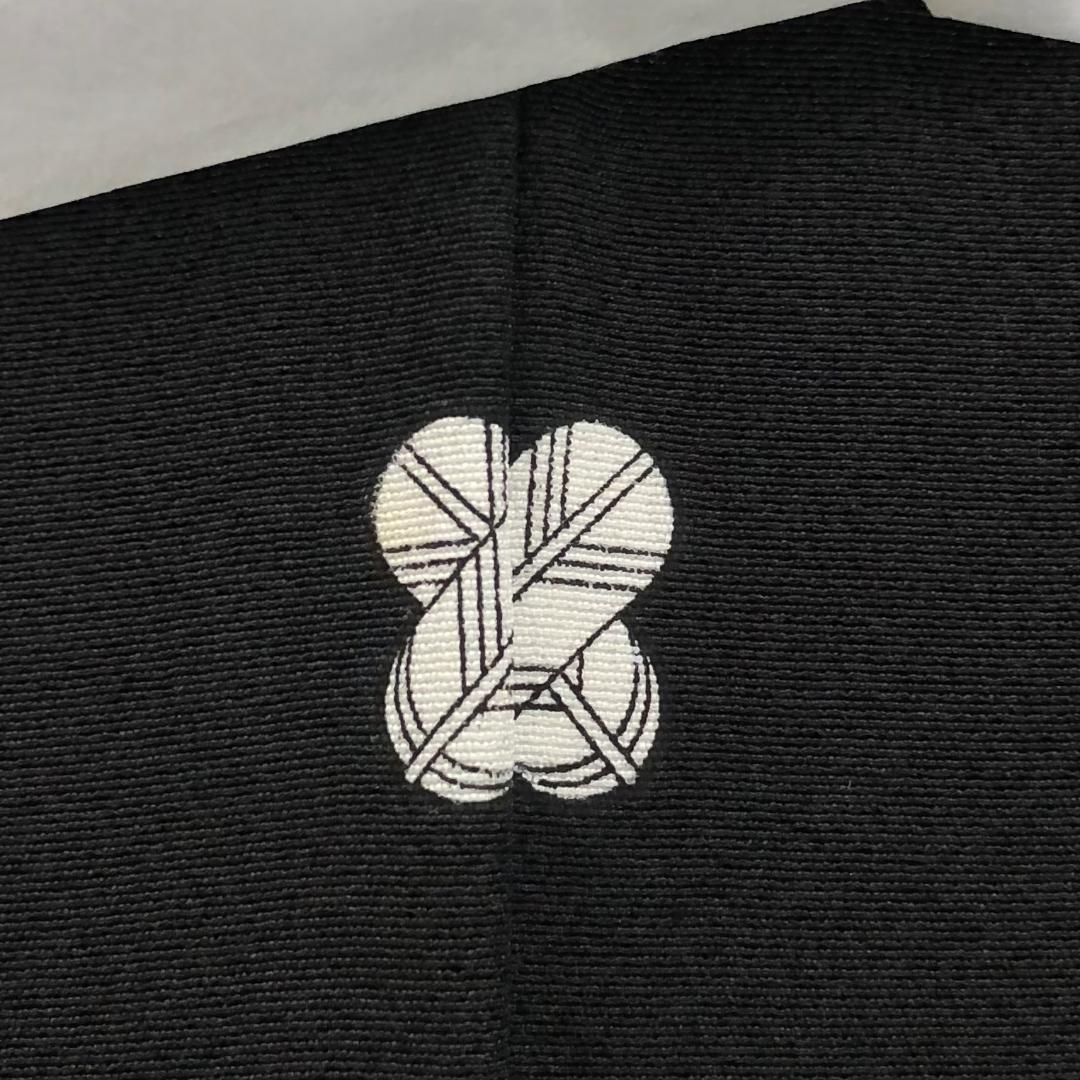 黒留袖 作家物 螺鈿 流水に鶴 梅 金銀彩 しつけ糸 トールサイズ K-5533