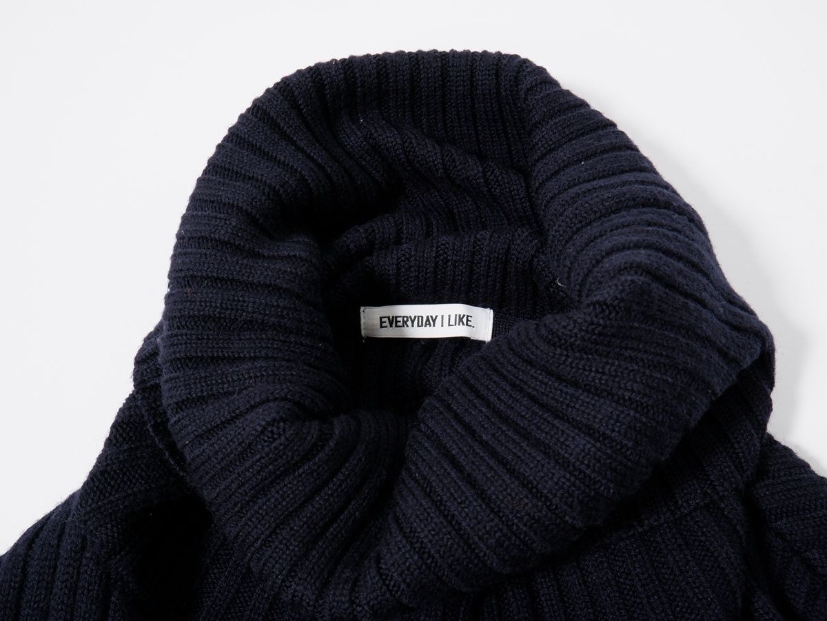  Deuxieme Classeドゥーズィエムクラス Oversized rib タートルネックプルオーバー ニット フリー ニット セーター トップス