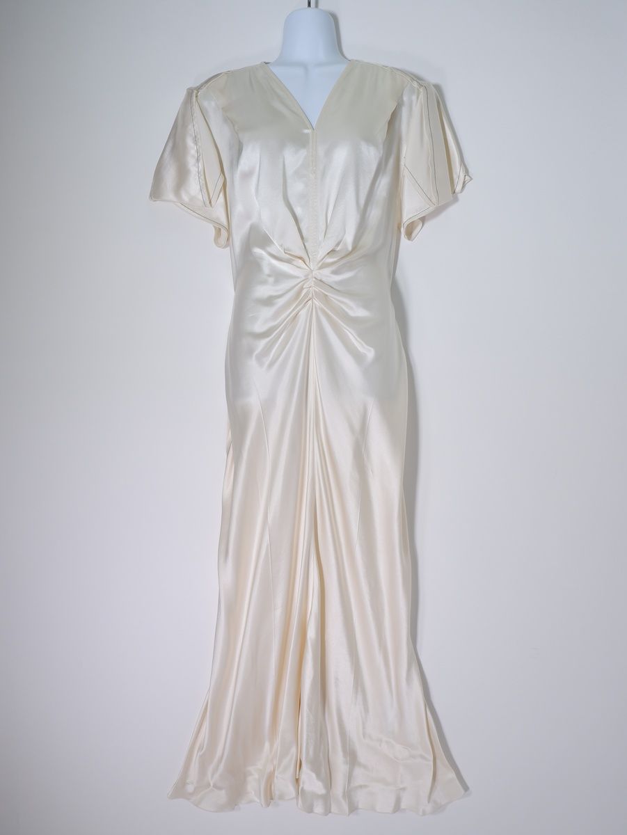 Victoria Beckhamヴィクトリアベッカム 2025 SS Powder Midi Satin Cocktail Dressミディ丈カクテルドレス ワンピース イタリア38