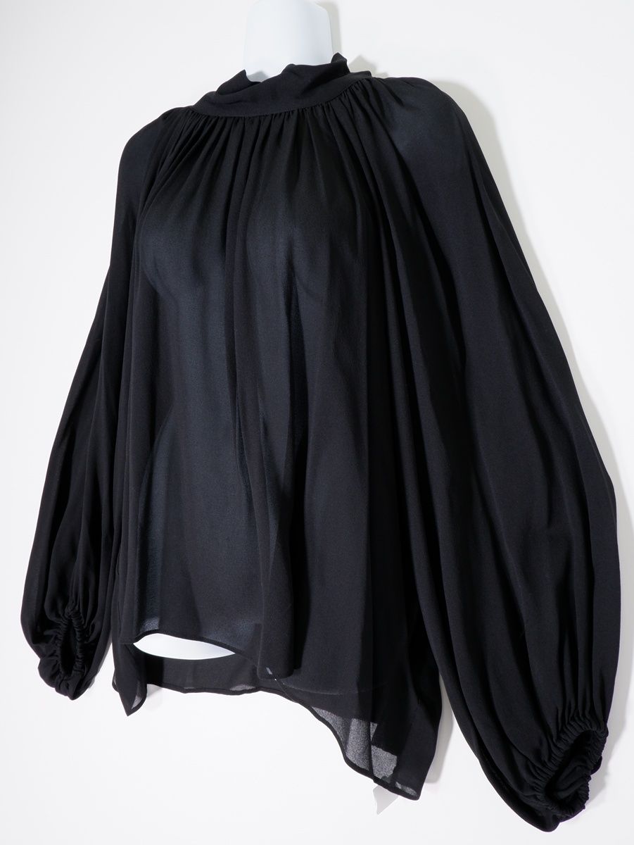 Deuxieme Classeドゥーズィエムクラス 2021 AW GG シルク ブラウス フリー