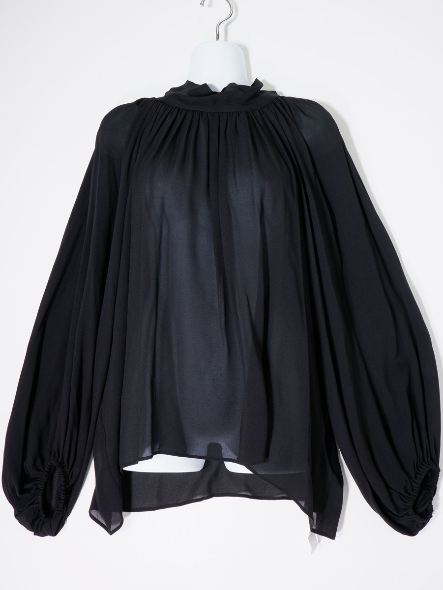 Deuxieme Classeドゥーズィエムクラス 2021 AW GG シルク ブラウス フリー