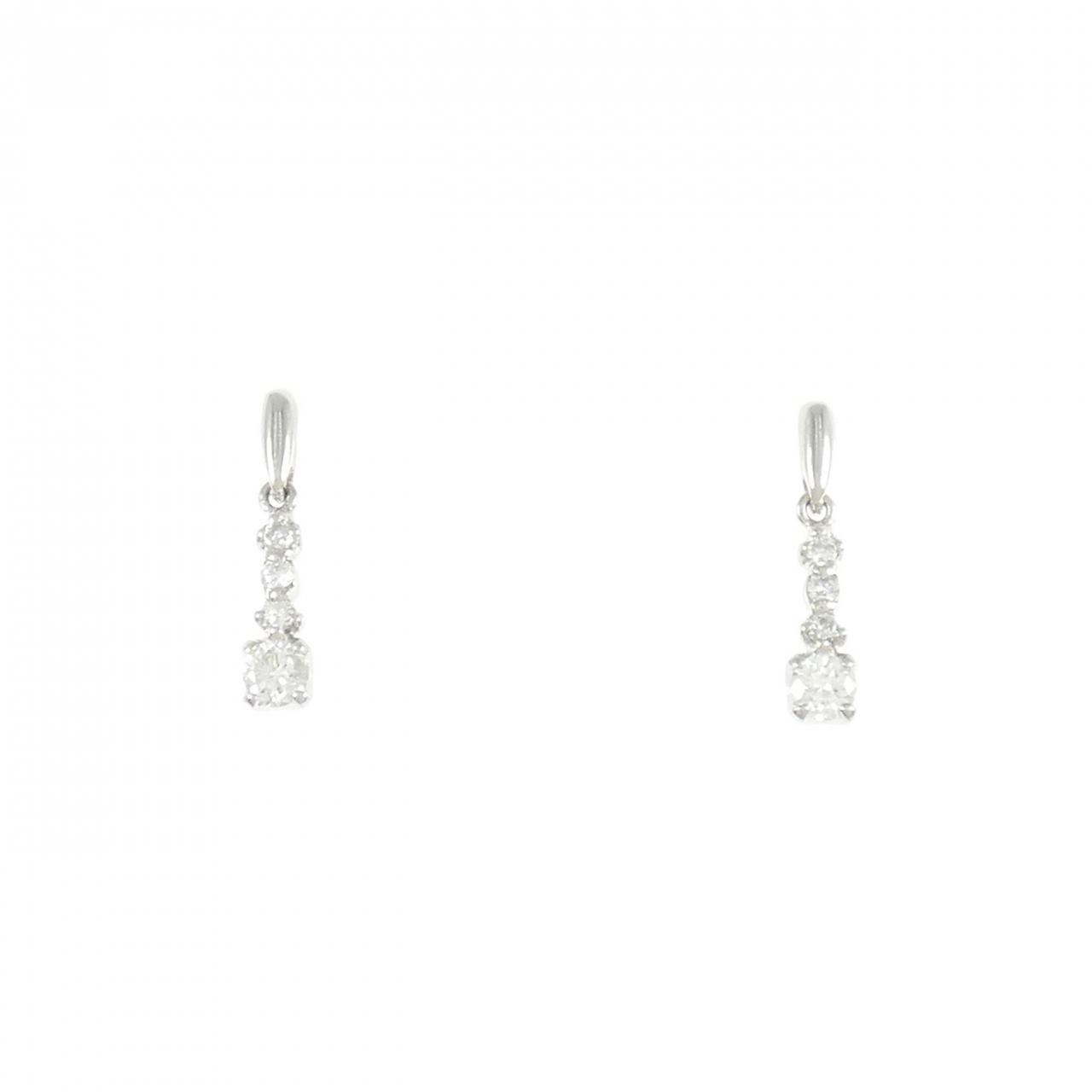 PT900 ダイヤモンド ピアス 0.20CT - メルカリ