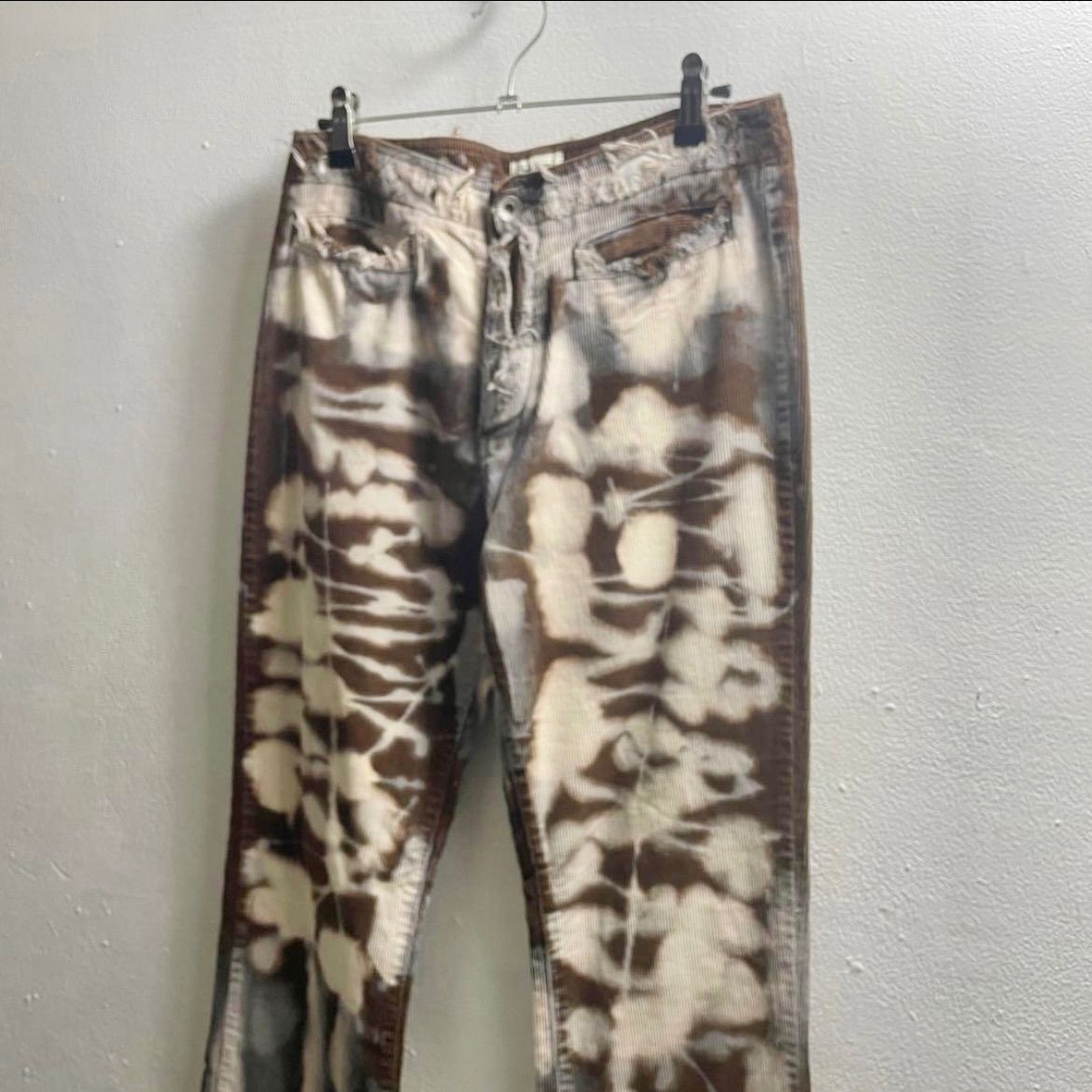 ヨーロッパ ヴィンテージ 00 s コーデュロイパンツ ローライズ スラックス 茶