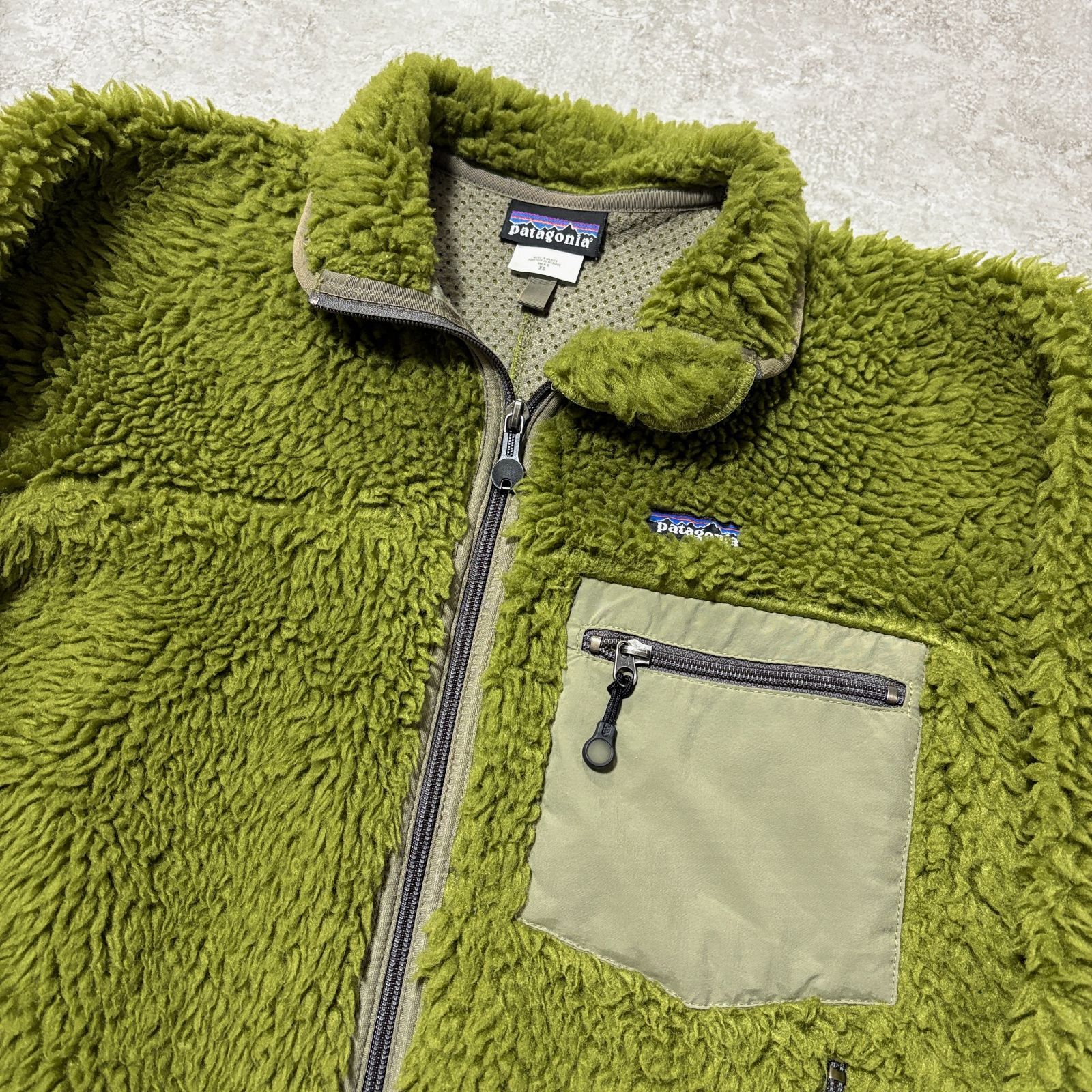 00s MEXICO製 patagonia classic Retro Cardigan 【green】XS