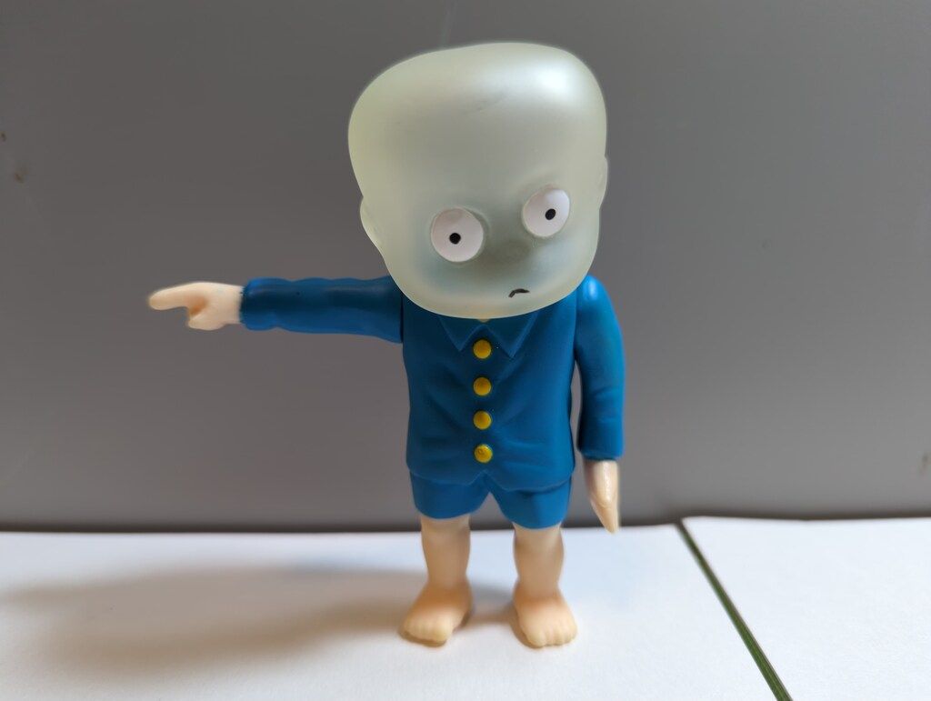 サンガッツ本舗 水木しげる奇怪漫画ソフビ列伝 にせ鬼太郎(顔が半