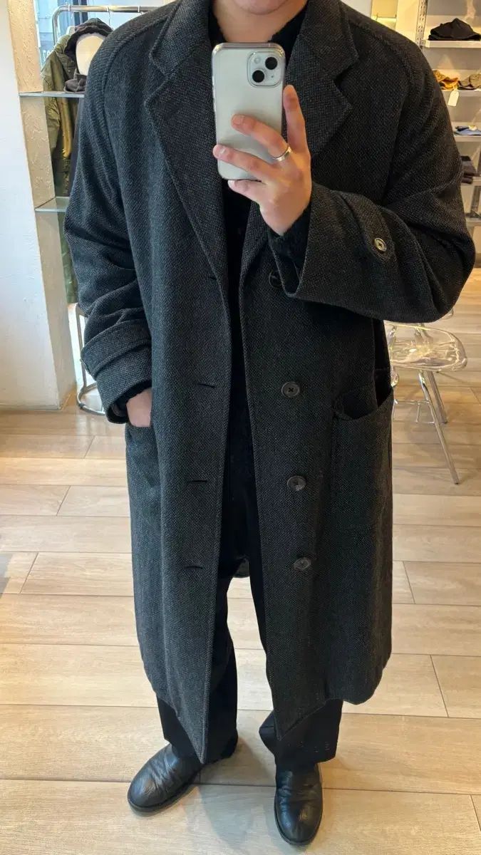 JPN ジャパン ヴィンテージ ヘリンボーン ウール コート - メルカリ