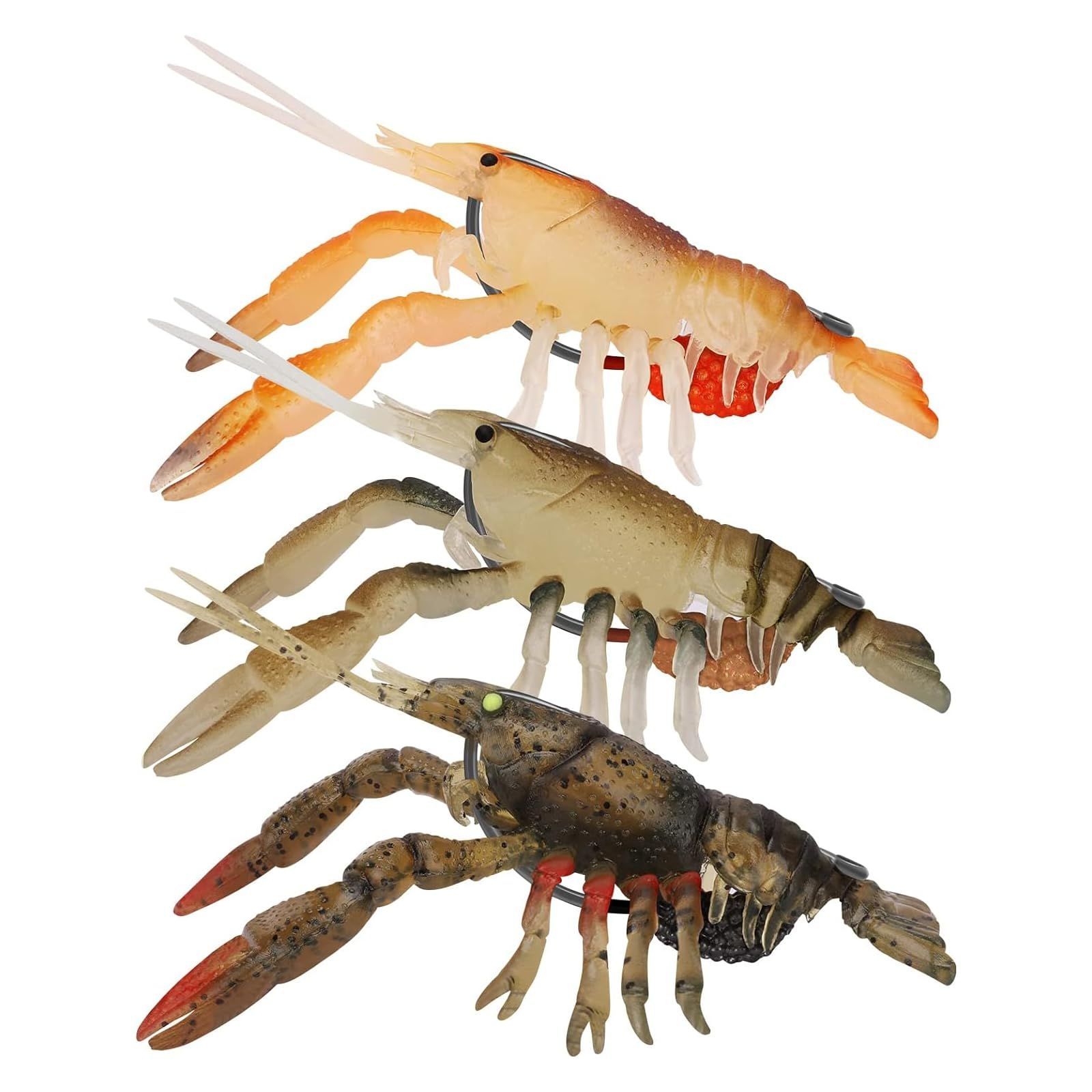 【新着商品】ヒラメなど 青物 様々な魚に適用 シーバス トラウト バス イカ 渓流/池/川/湖/海 バス用釣り 淡水海水用 高耐久性 根魚に最適 各種のシーンに適用 底掛かり防止 ザリガニ造形 TRUSCEND伝盛【TPE制・ソフトルアー】