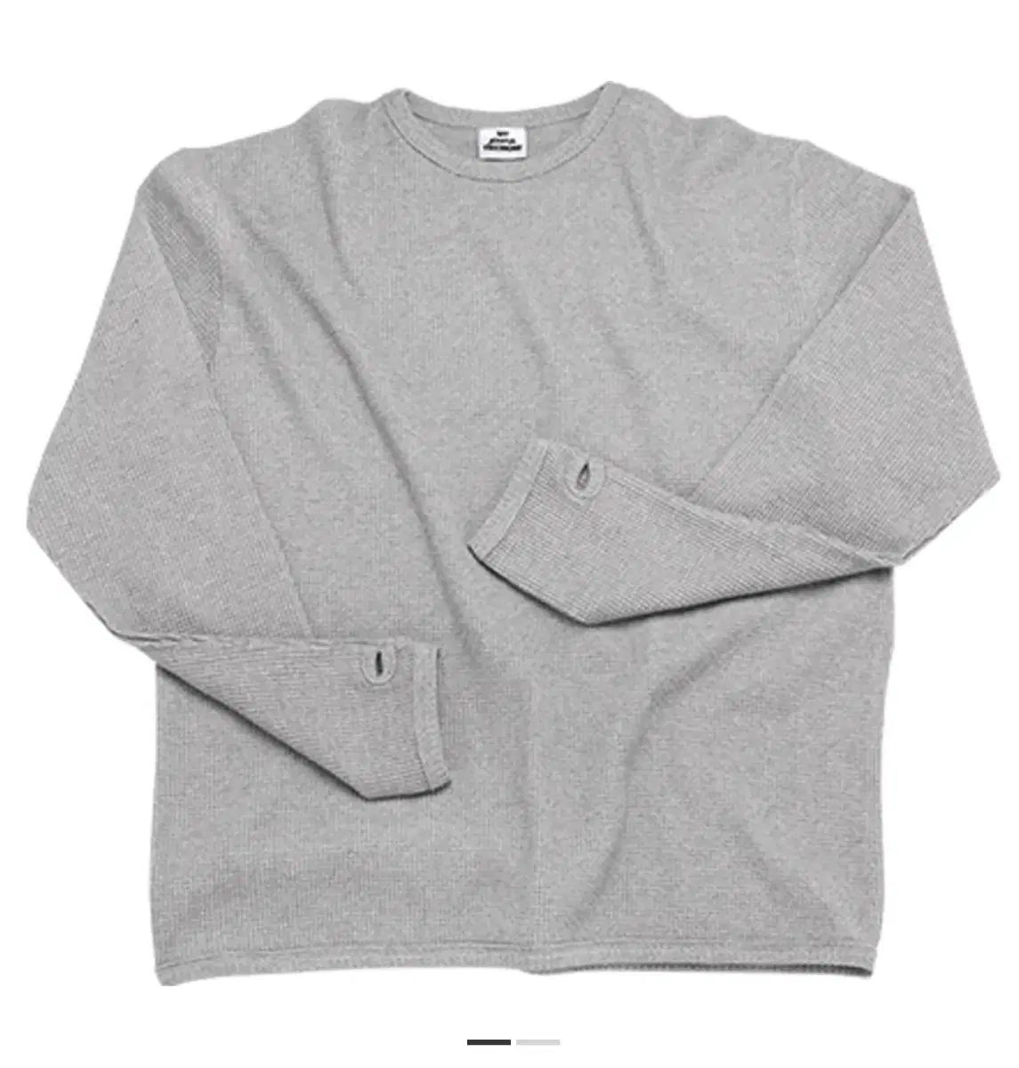 MJD ワッフル Ping ホール ロングスリーブ メランジ グレー