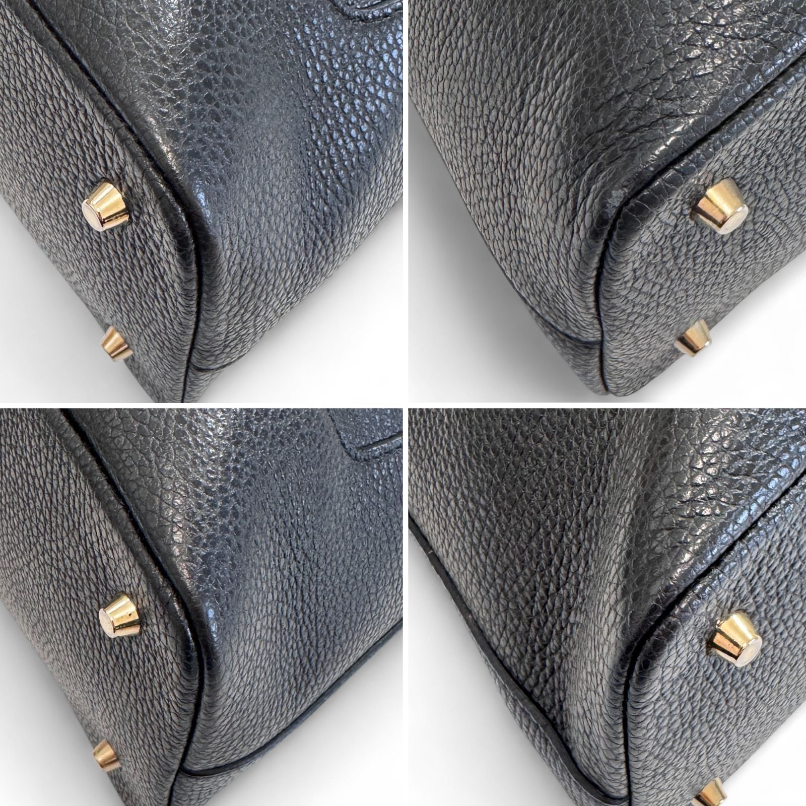 FURLA フルラ 2way ミニボストン ハンド&ショルダー 黒 オールレザー