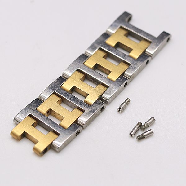 エルメス クリッパー 純正コマ 6コマ シルバー/ゴールドカラー 14mm