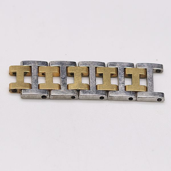 エルメス クリッパー 純正コマ 6コマ シルバー/ゴールドカラー 14mm