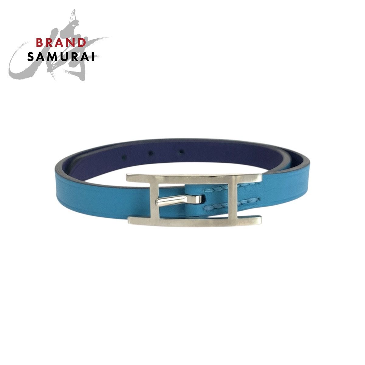 ☆極美品☆ HERMES エルメス ビーアピ ドゥブルトゥール T2 YG レザーブレスレット 《ビーアピ》 ドゥブルトゥール | Hermès