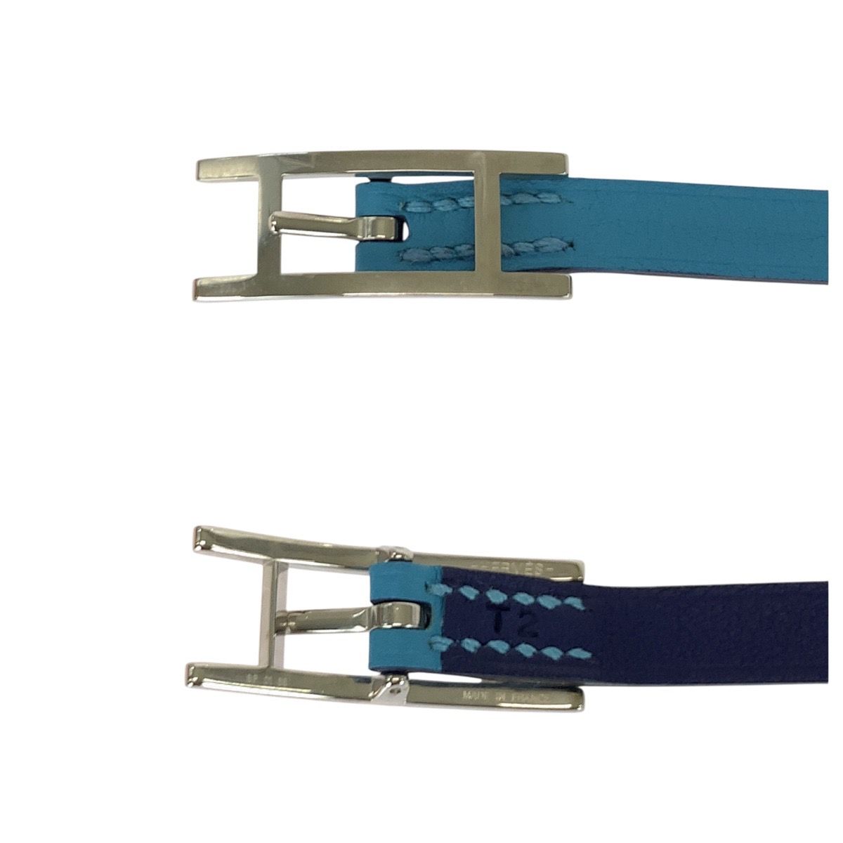 美品 HERMES エルメス ビーアピ ドゥブルトゥール ライトブルー