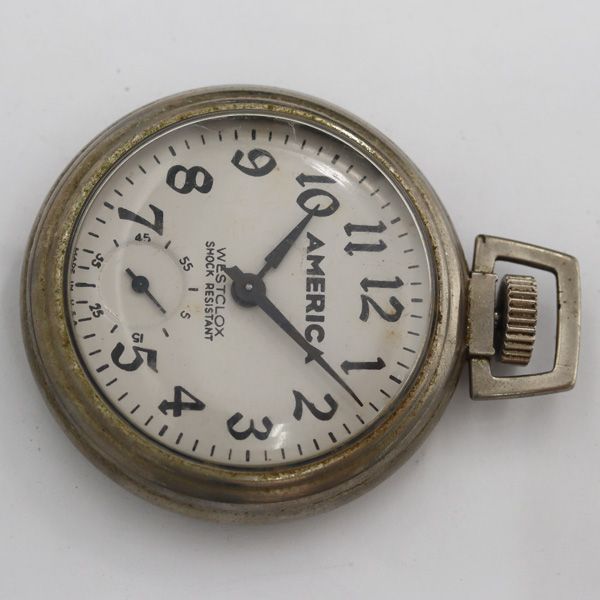稼働 AMERICA 手巻き 白文字盤 懐中時計 KRH 2000000 NSK - メルカリ