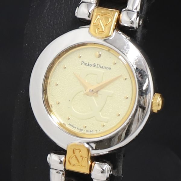 QZ Pinky＆Dianne Y150-OE80 ゴールド文字盤 レディース腕時計 2000000