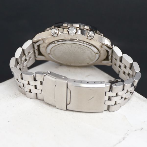 QZ ジャル JAL V657-6150 シルバ―文字盤 クロノ デイト レディース